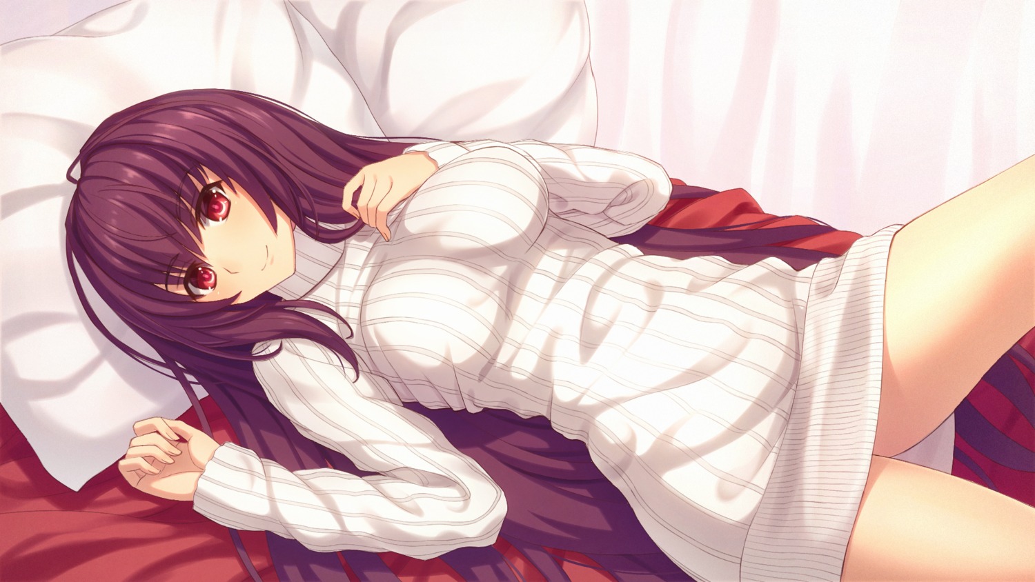 fate/grand_order, kaina_(tsubasakuronikuru), scathach_(fate), sweater, wallpaper