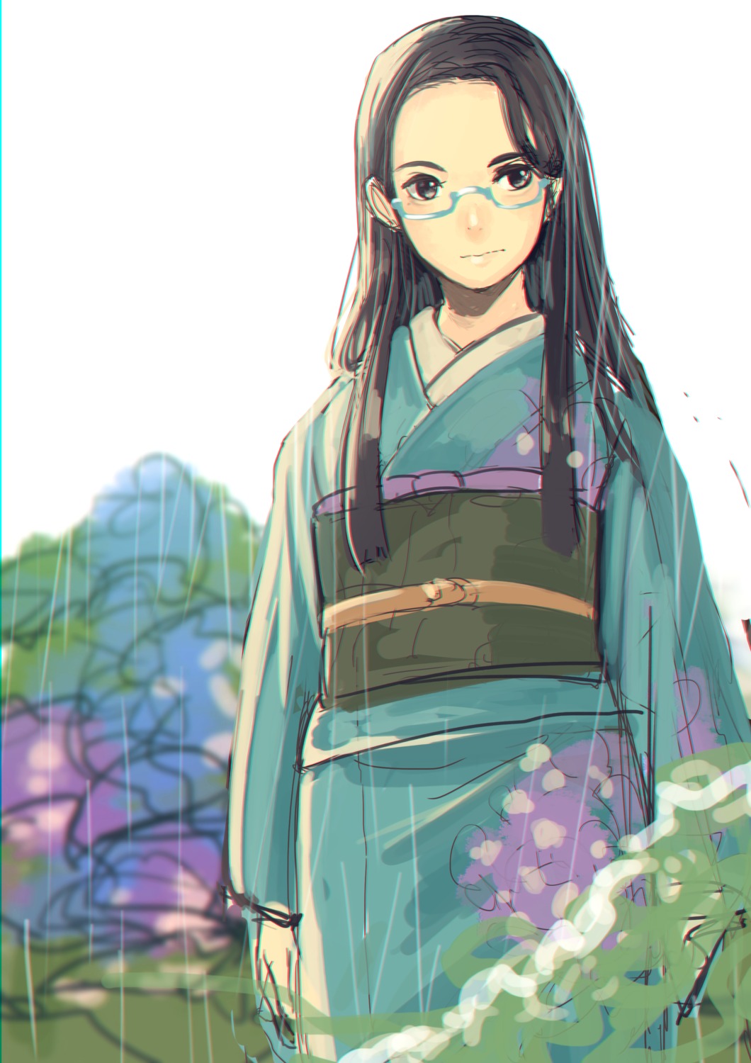 bashikou, kimono, megane