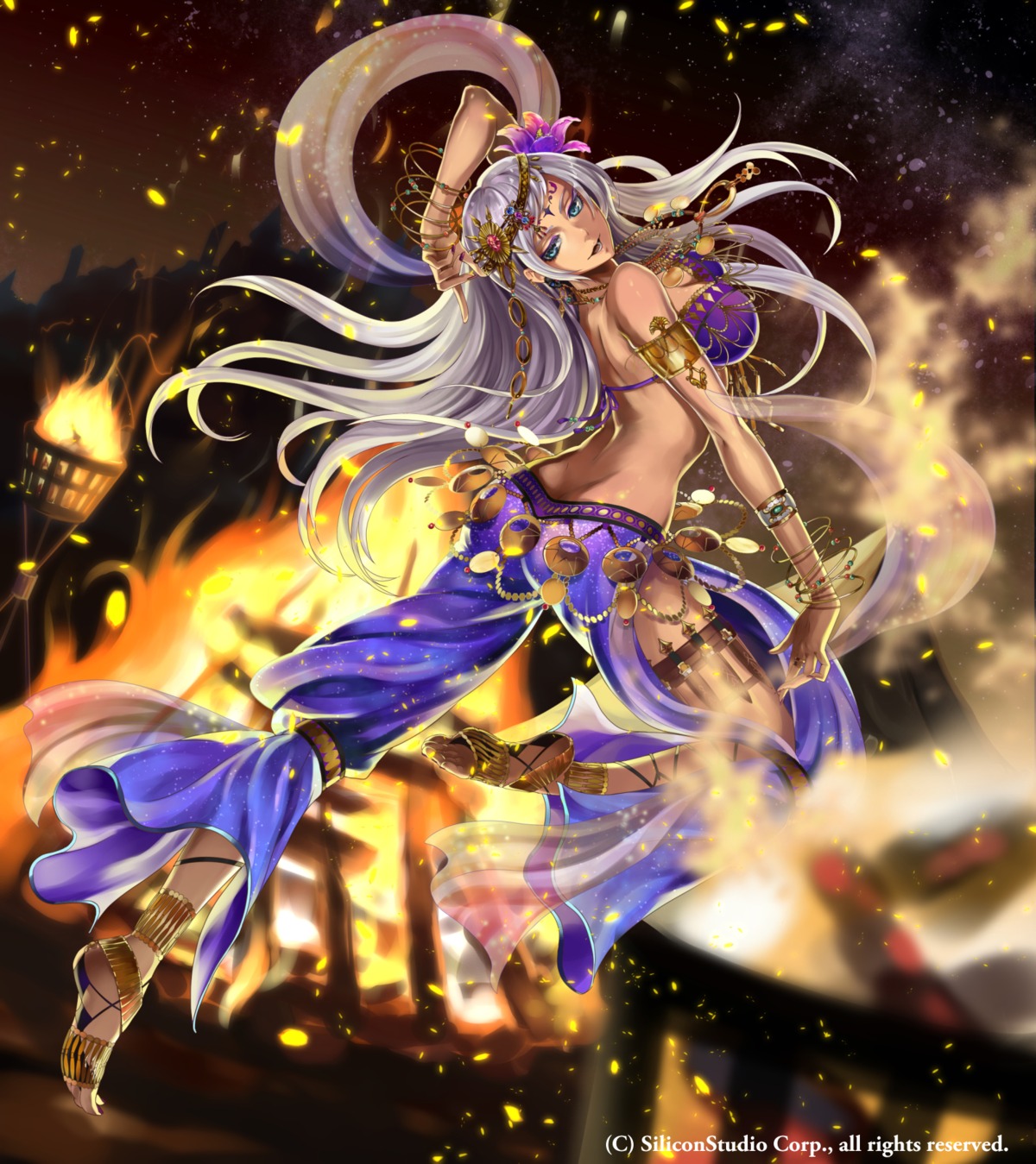 cleavage, garter, gyakushuu_no_fantasica, rinneroll, weapon