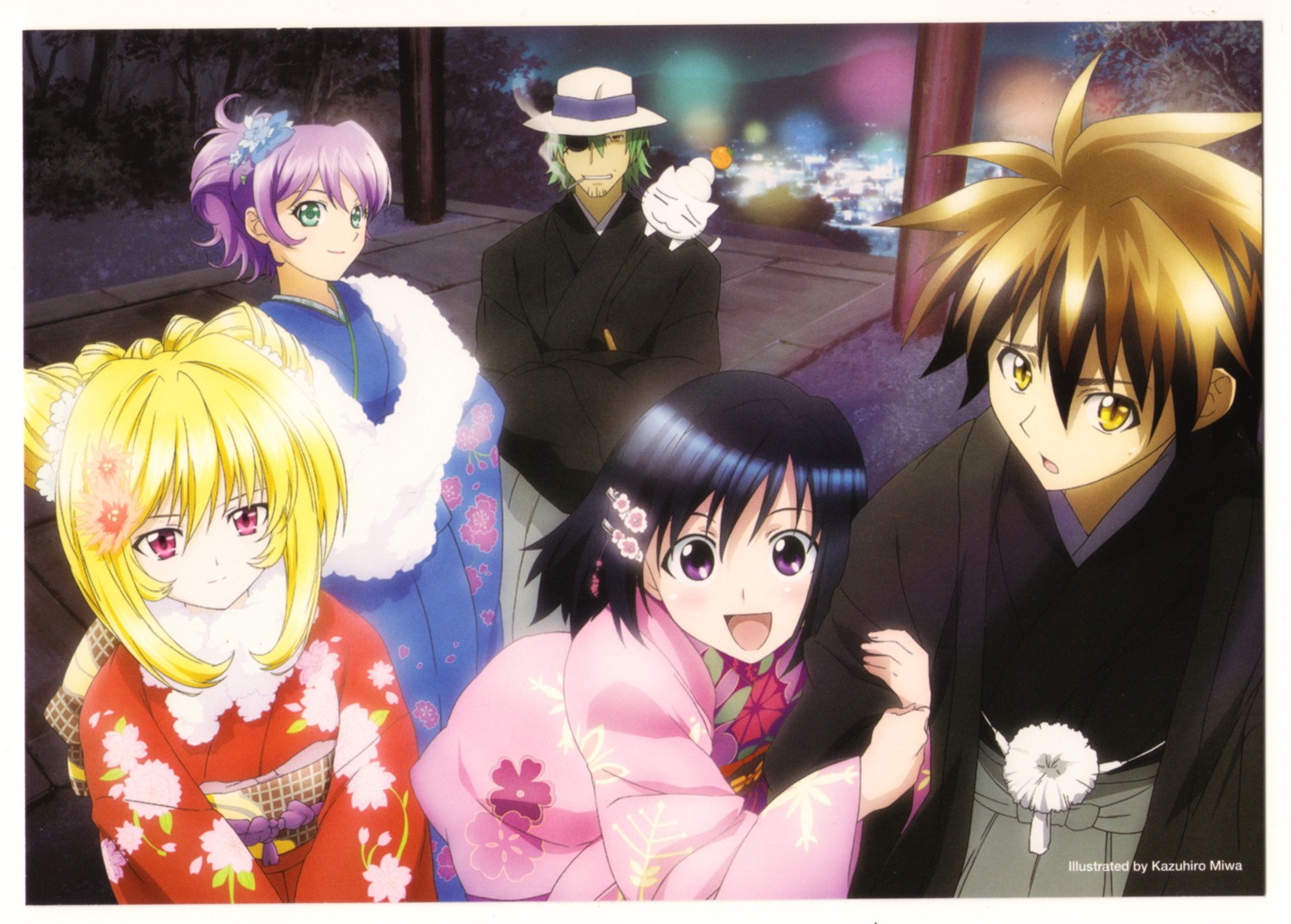 black_cat, eve, kimono, kirisaki_kyoko, miwa_kazuhiro, rinslet_walker, sven_volfied, train_heartnet