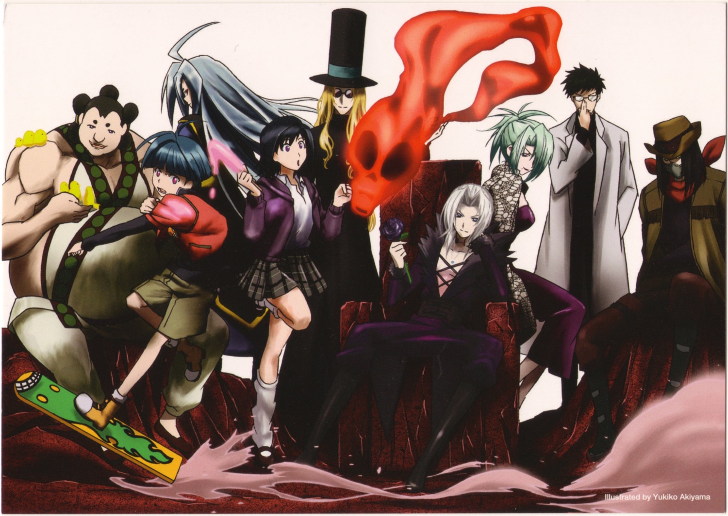 akiyama_yukiko, apostles_of_the_stars, black_cat, charden_flamberg, creed_diskence, kirisaki_kyoko, leon_elliot