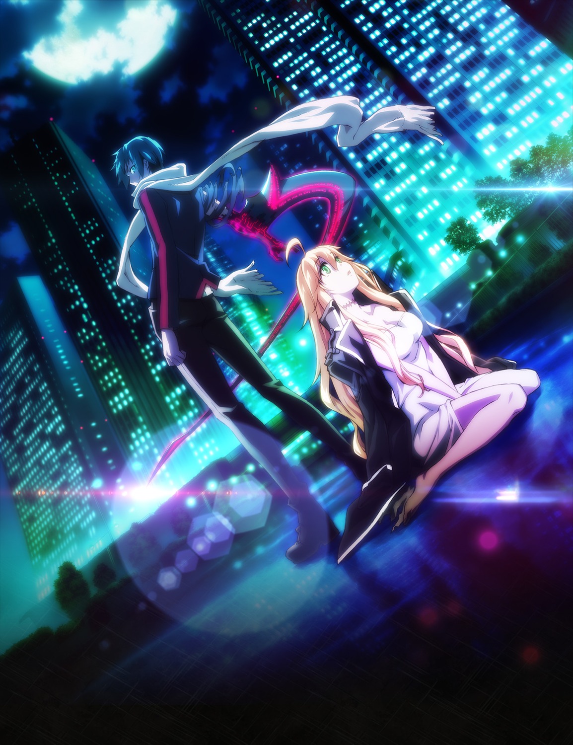 cleavage, dies_irae, dress, fujii_ren, marie_(dies_irae), tagme, weapon
