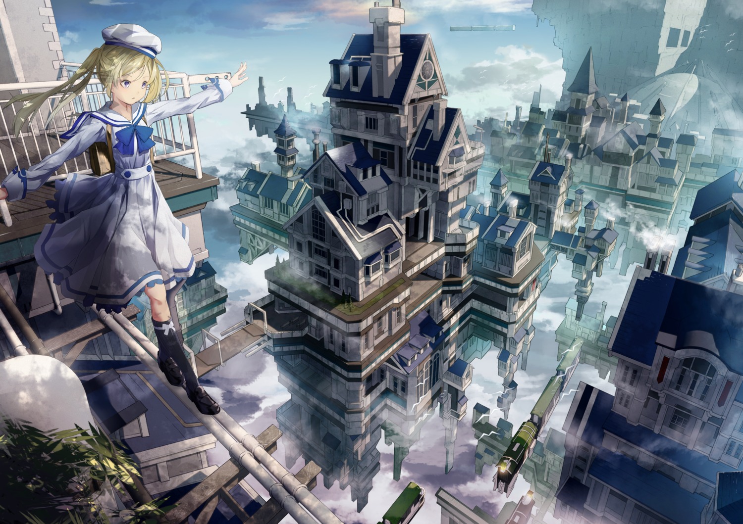 landscape, miya-ki_(miya_key), seifuku