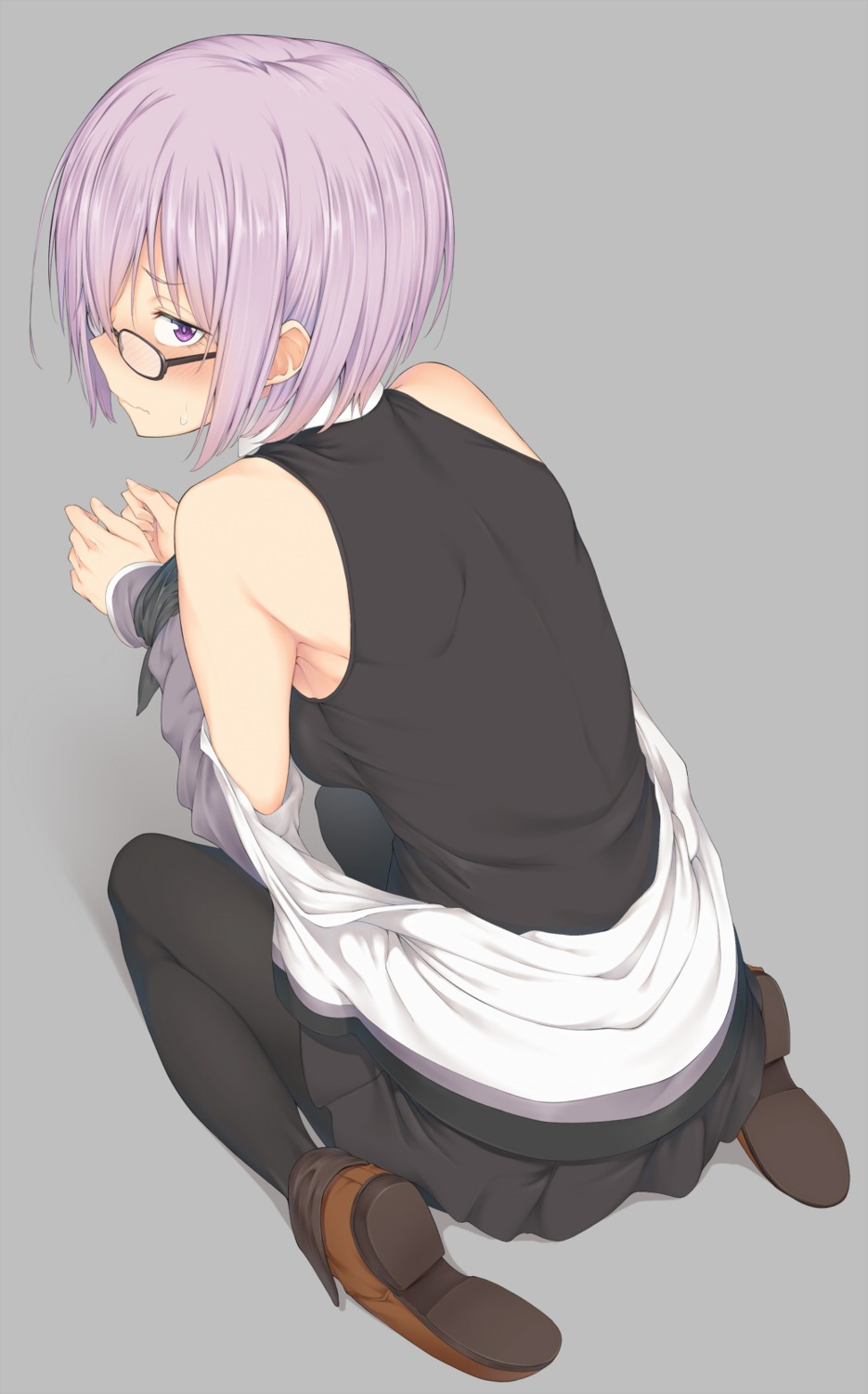 bondage, fate/grand_order, fate/stay_night, mash_kyrielight, megane, pantyhose, spirytus_tarou
