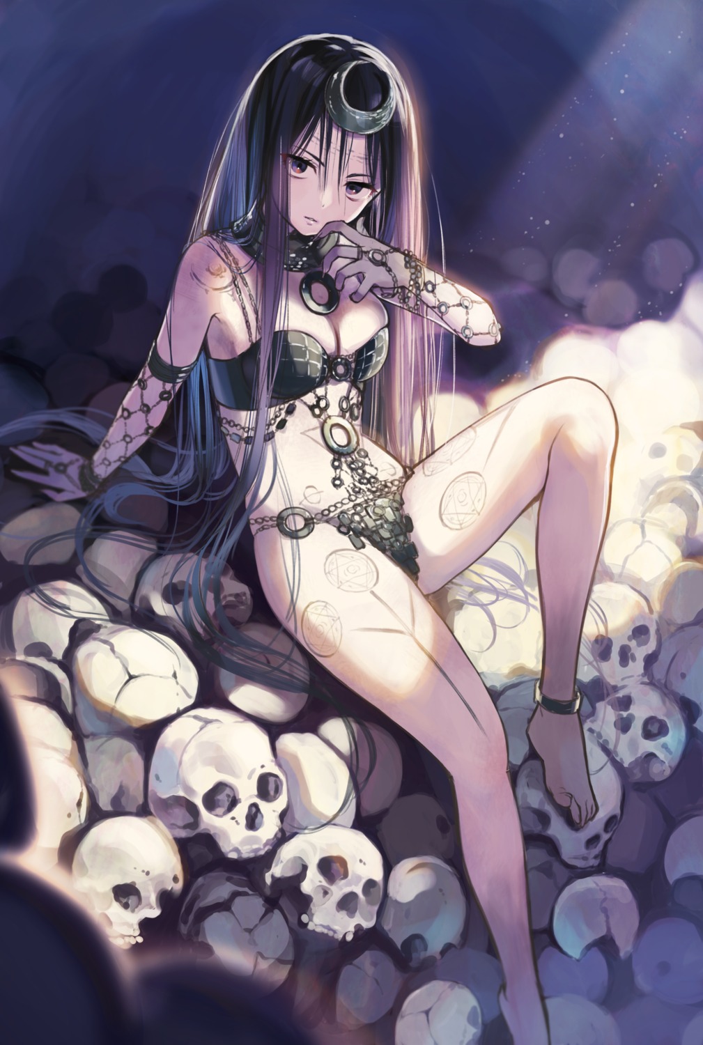 bikini_armor, cleavage, dc_comics, enchantress_(dc), shiroji, tattoo