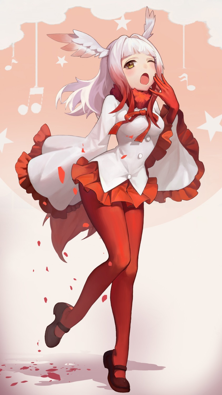 chunrijun_(springer), crested_ibis, kemono_friends, pantyhose, wings