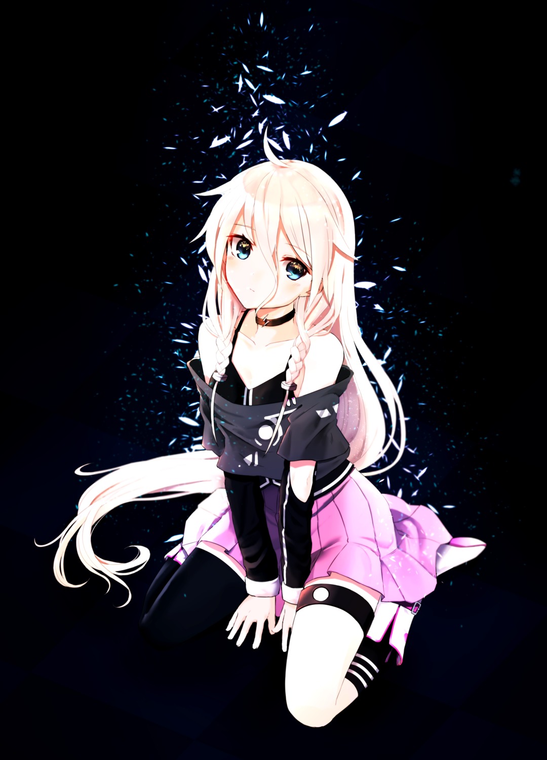 cleavage, garter, ia_(vocaloid), naitsu, thighhighs, vocaloid