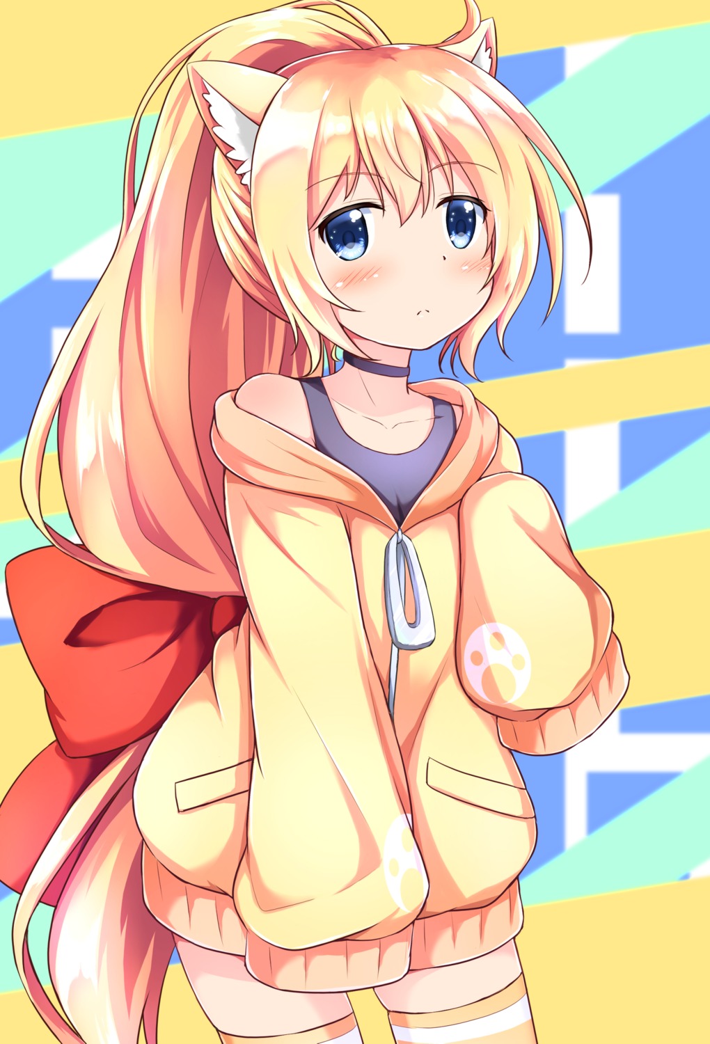 animal_ears, thighhighs, uneune