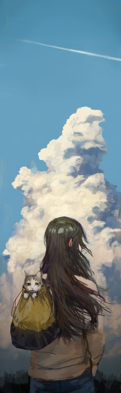 neko, smoking, tomiya7112