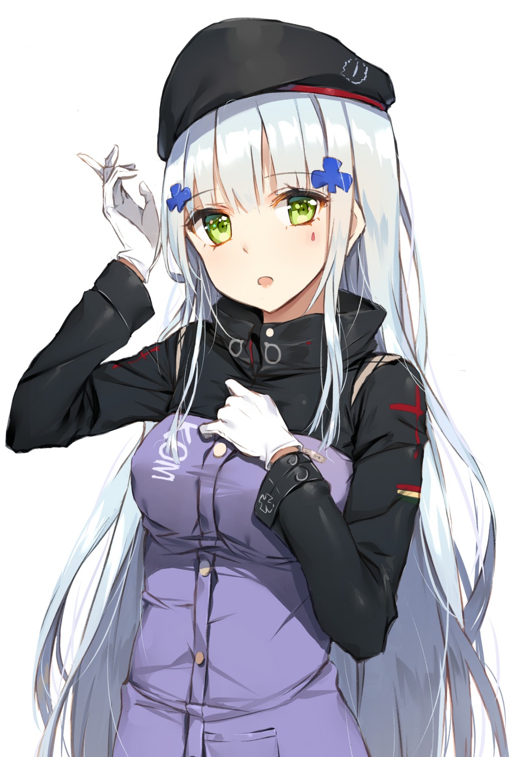 breast_hold, girls_frontline, hk416_(girls_frontline), rikoma