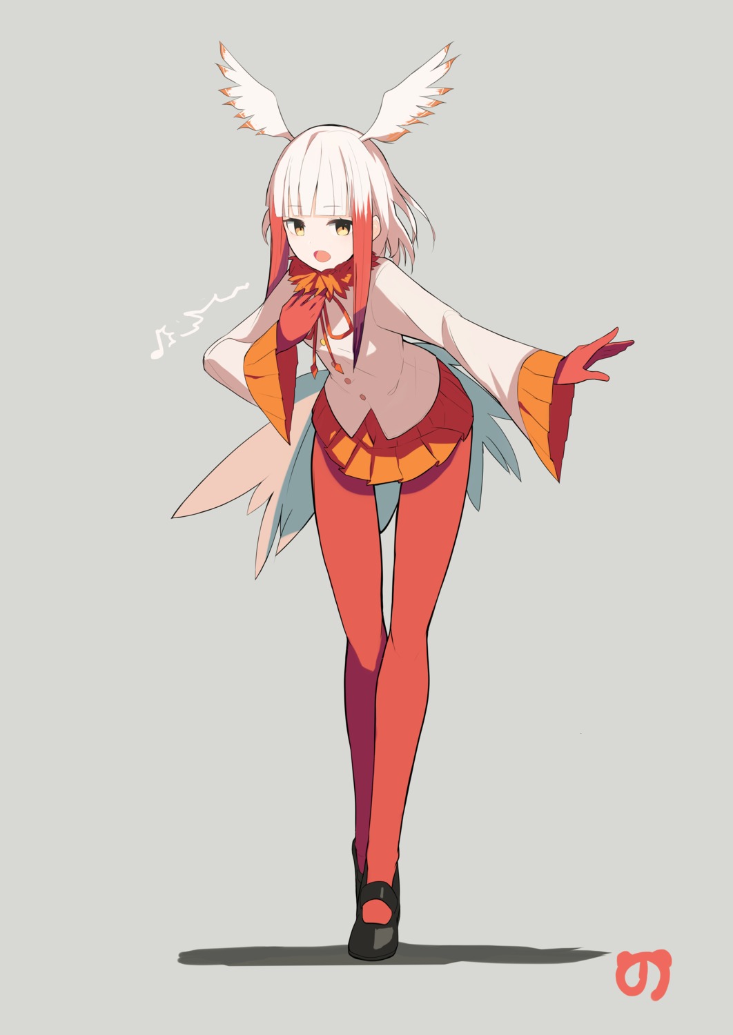 crested_ibis, famy_siraso, kemono_friends, pantyhose, wings