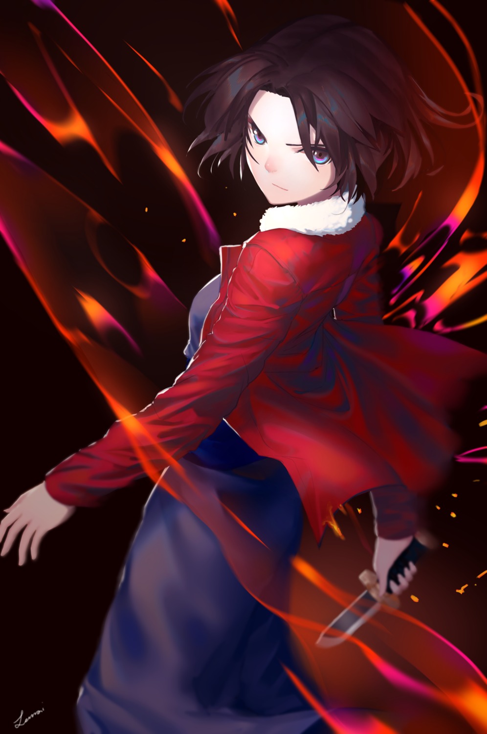 kara_no_kyoukai, lanzi_(415460661), ryougi_shiki, weapon