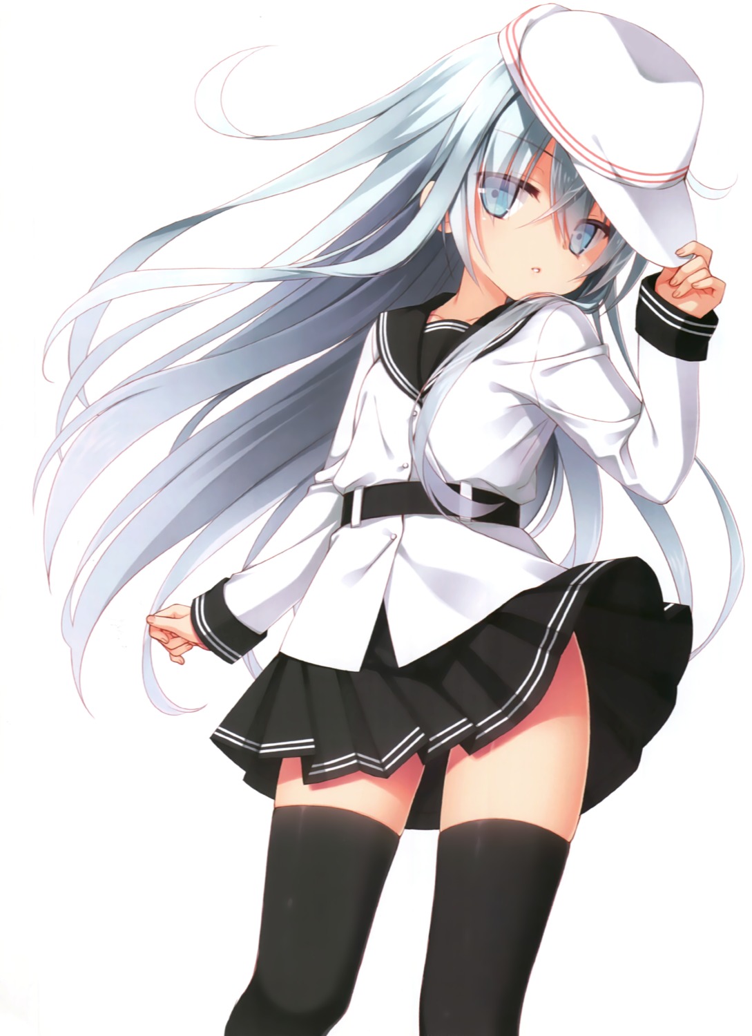hibiki_(kancolle), kantai_collection, kuroneko-kan, muririn, seifuku, thighhighs, verniy_(kancolle)