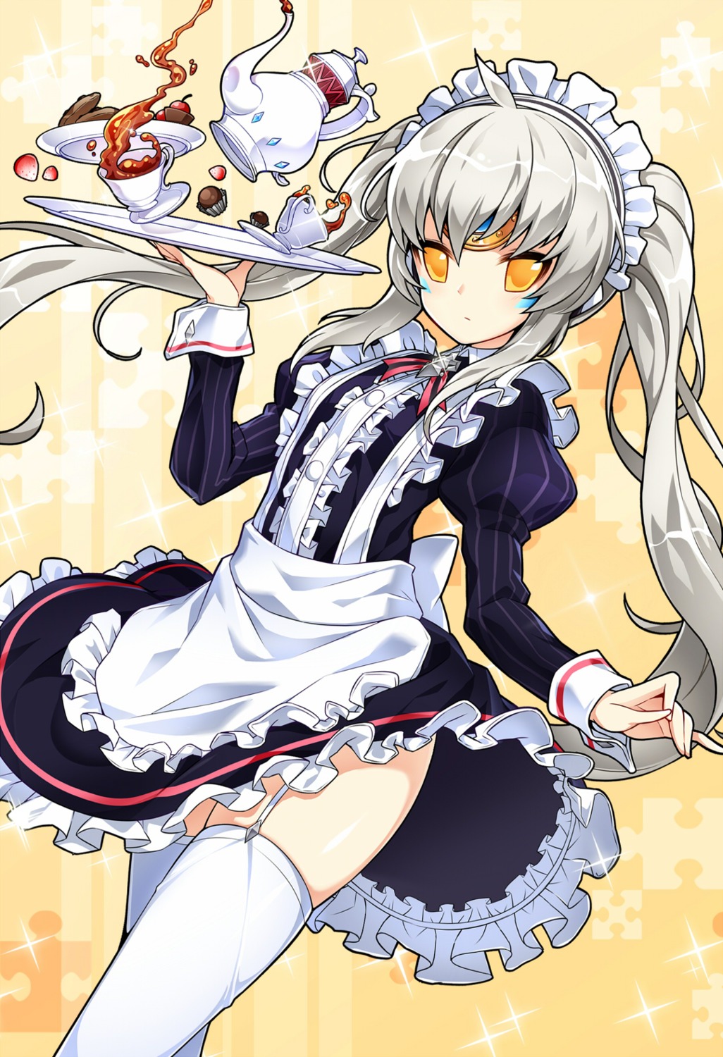 elsword, eve_(elsword), maid, poseich, stockings, thighhighs