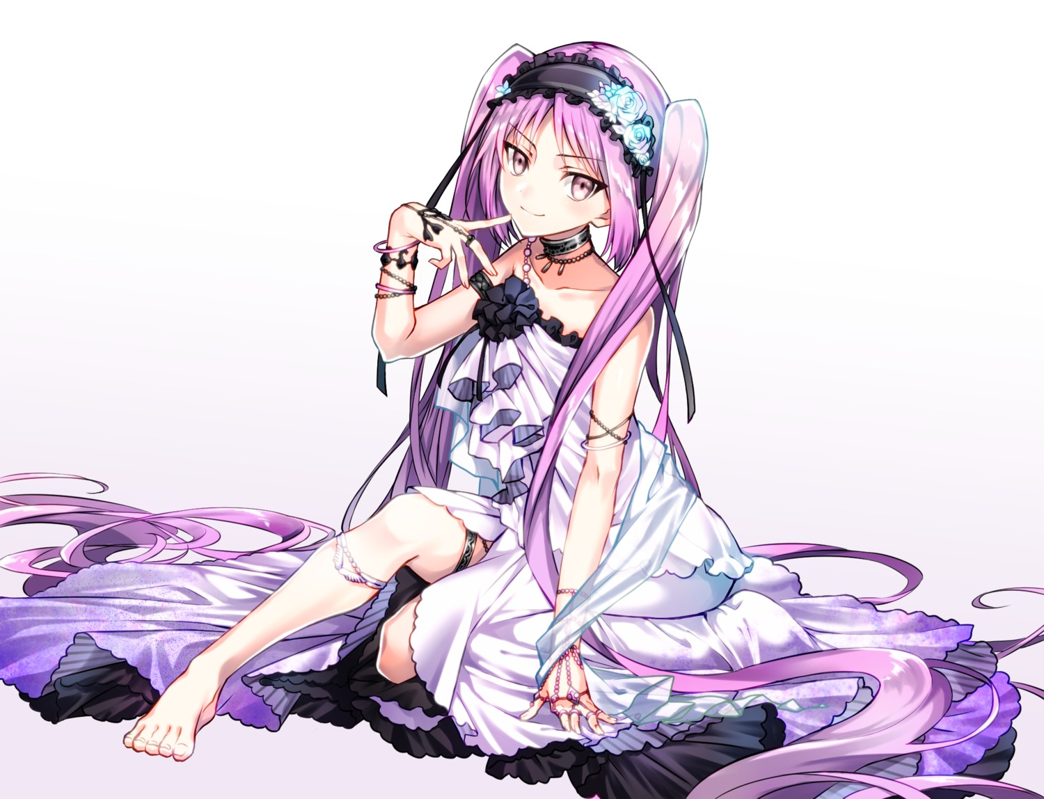 dress, euryale, fate/grand_order, feet, garter, tsukasa_kinako