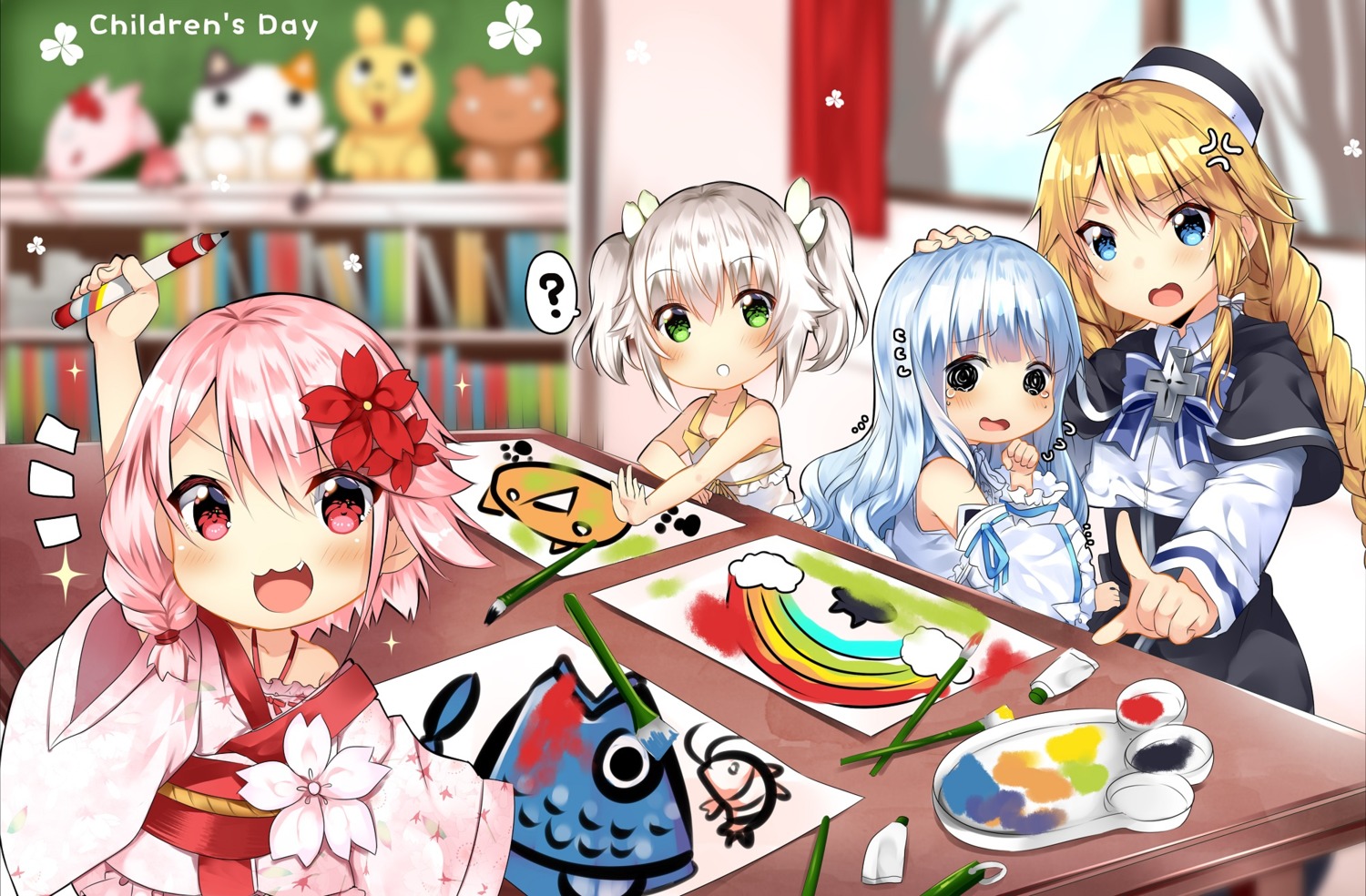 asian_clothes, crossover, kuuki_shoujo, magi_in_wanchin_basilica, rice_simon, sergestid_shrimp_in_tungkang, the_personification_of_atmosphere, usagihime
