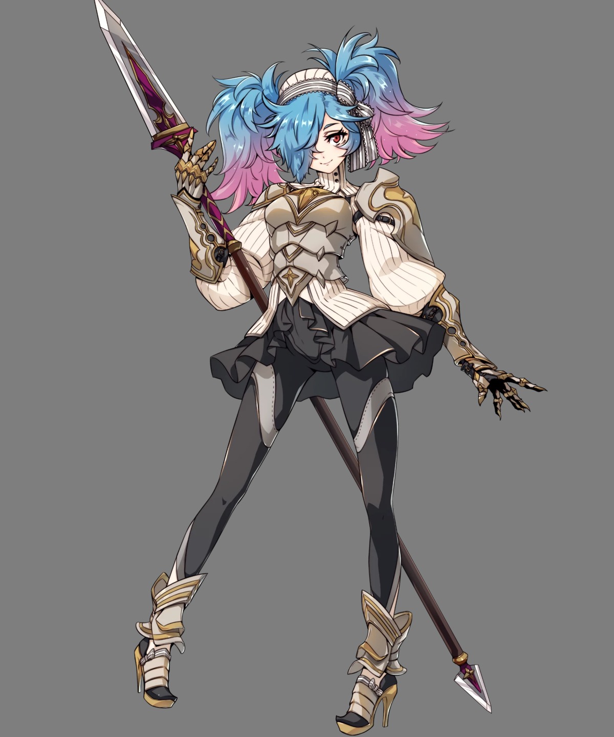 armor, fire_emblem, fire_emblem_heroes, fire_emblem_if, heels, nintendo, pantyhose, pieri_(fire_emblem_if), takagi_masafumi, transparent_png, weapon