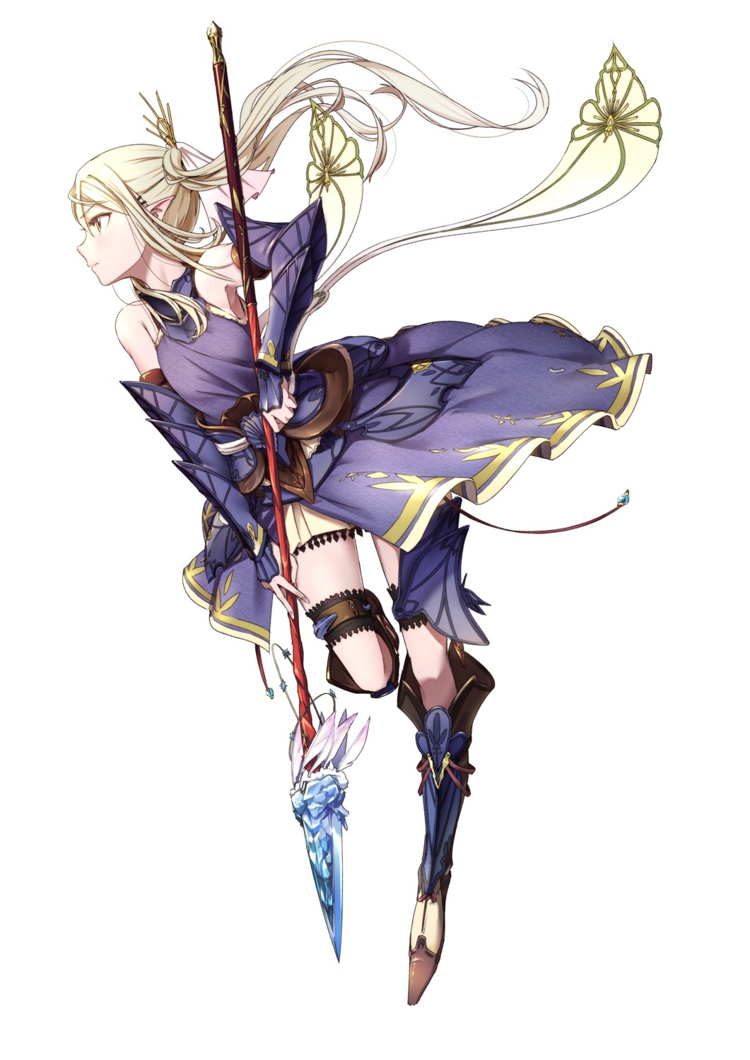 armor, garter, pomon_illust, weapon