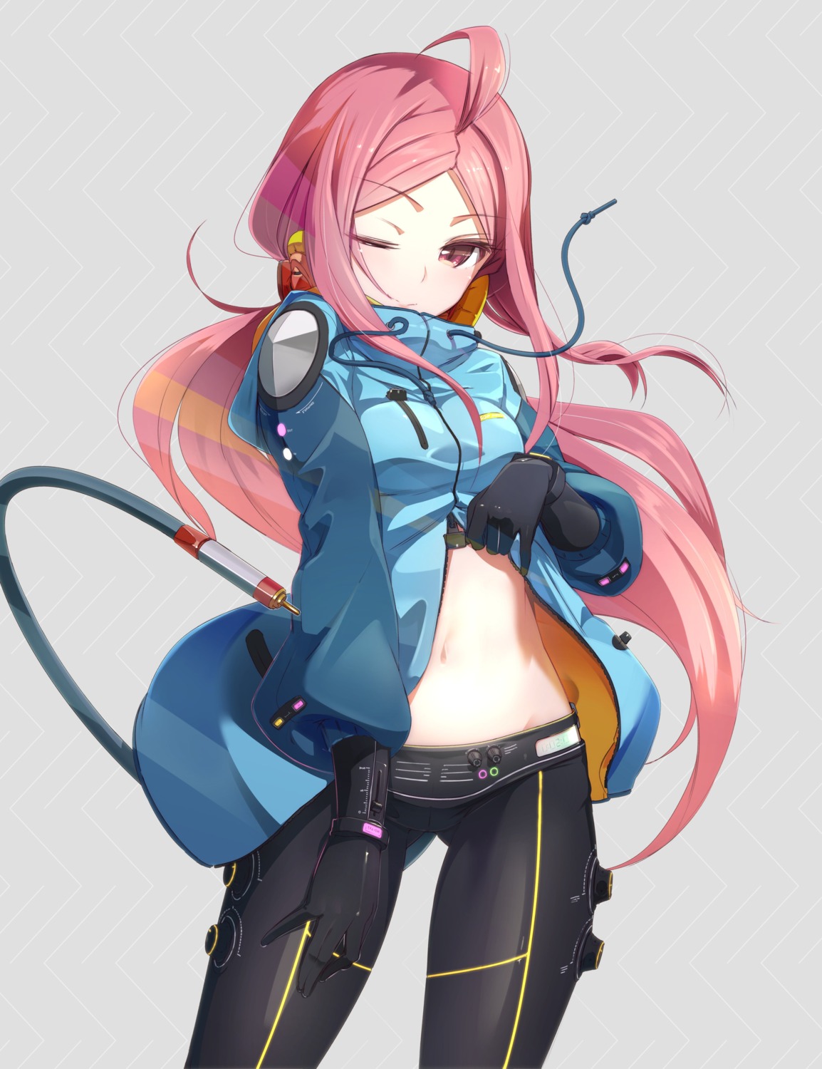 open_shirt, pomon_illust, undressing