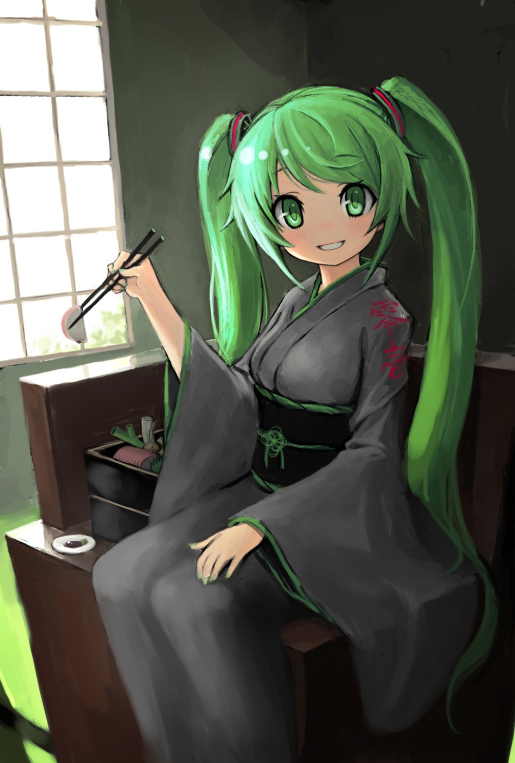 hatsune_miku, hiro1984, kimono, vocaloid