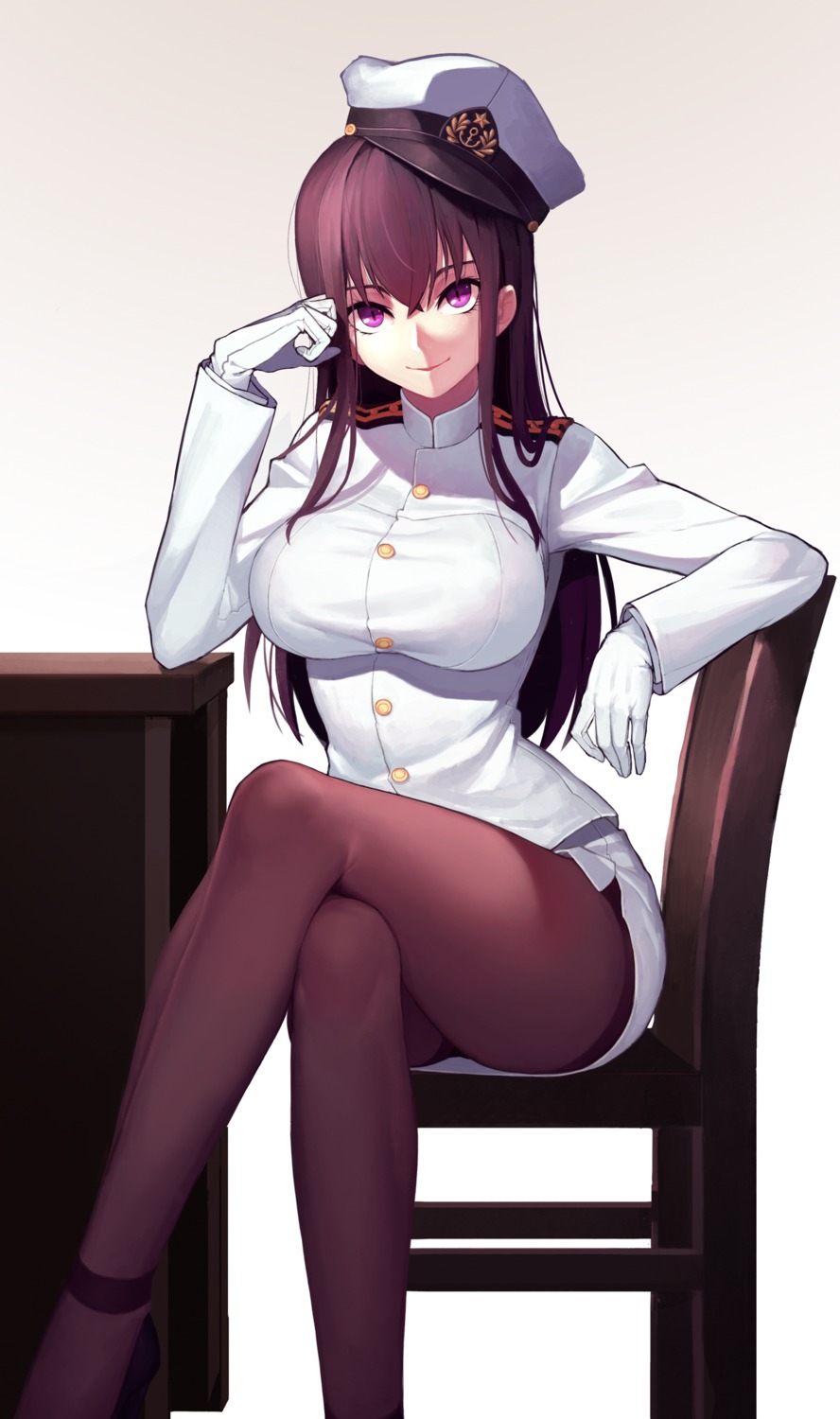 female_admiral_(kancolle), kantai_collection, pantyhose, qiongsheng, uniform