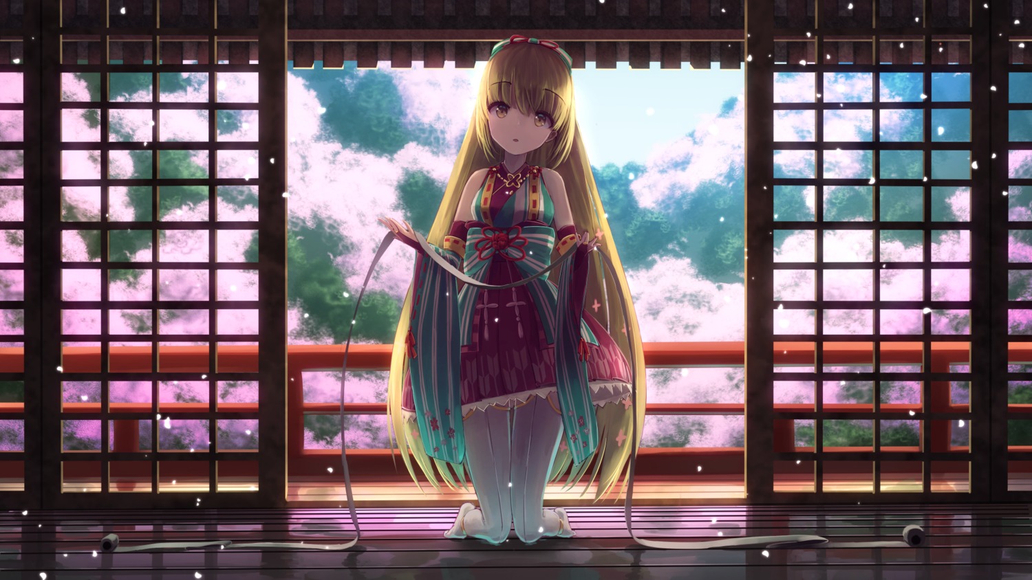 japanese_clothes, tanikawa, the_idolm@ster, the_idolm@ster_cinderella_girls, thighhighs, wallpaper, yorita_yoshino