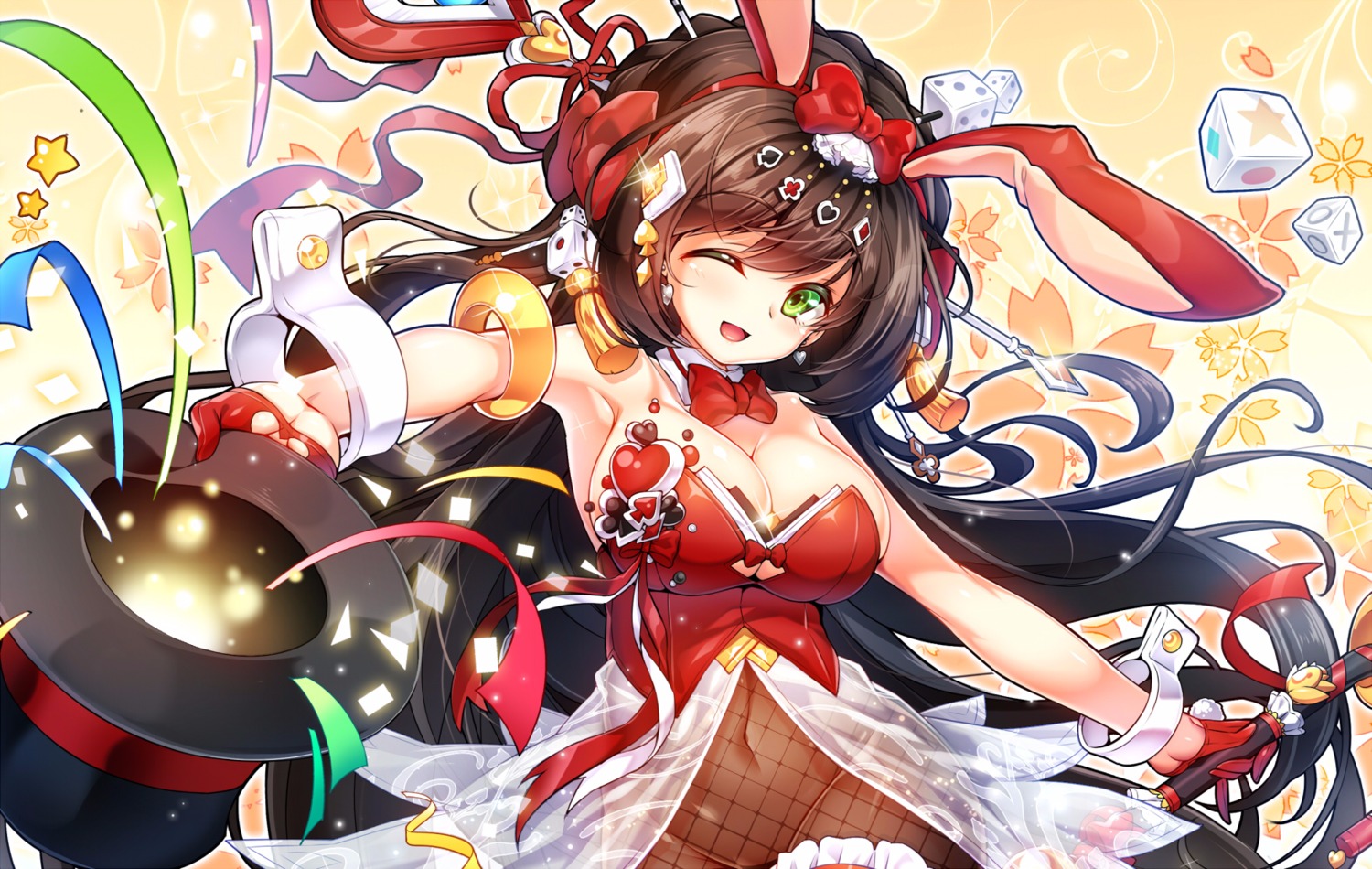 animal_ears, bunny_ears, bunny_girl, cleavage, fishnets, nopan, pantyhose, poseich