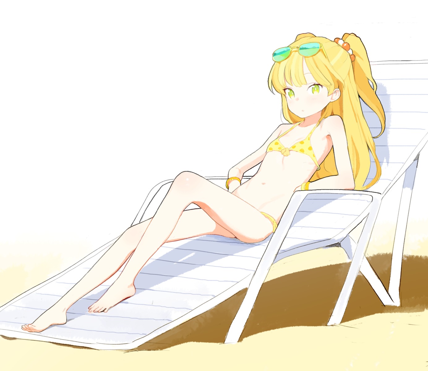 bikini, cleavage, doremi, feet, jougasaki_rika, megane, swimsuits, the_idolm@ster