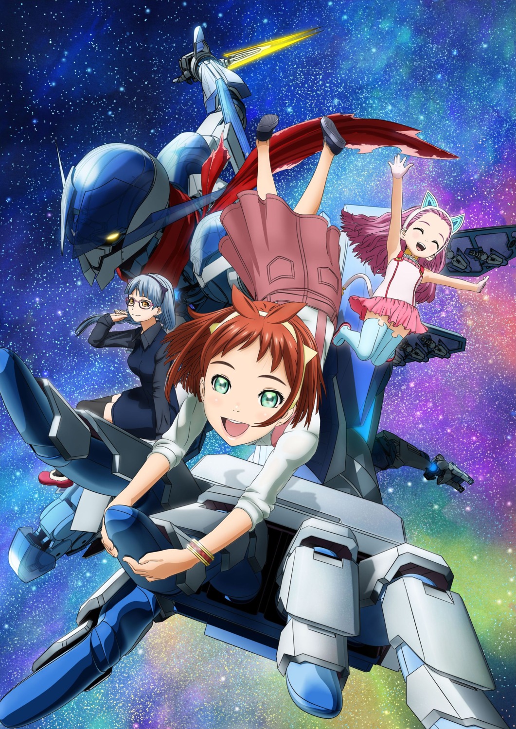 clair_houjou, dress, id-0, jpeg_artifacts, mecha, megane, mikuri_maya, nazo_no_shoujo_(id-0), thighhighs
