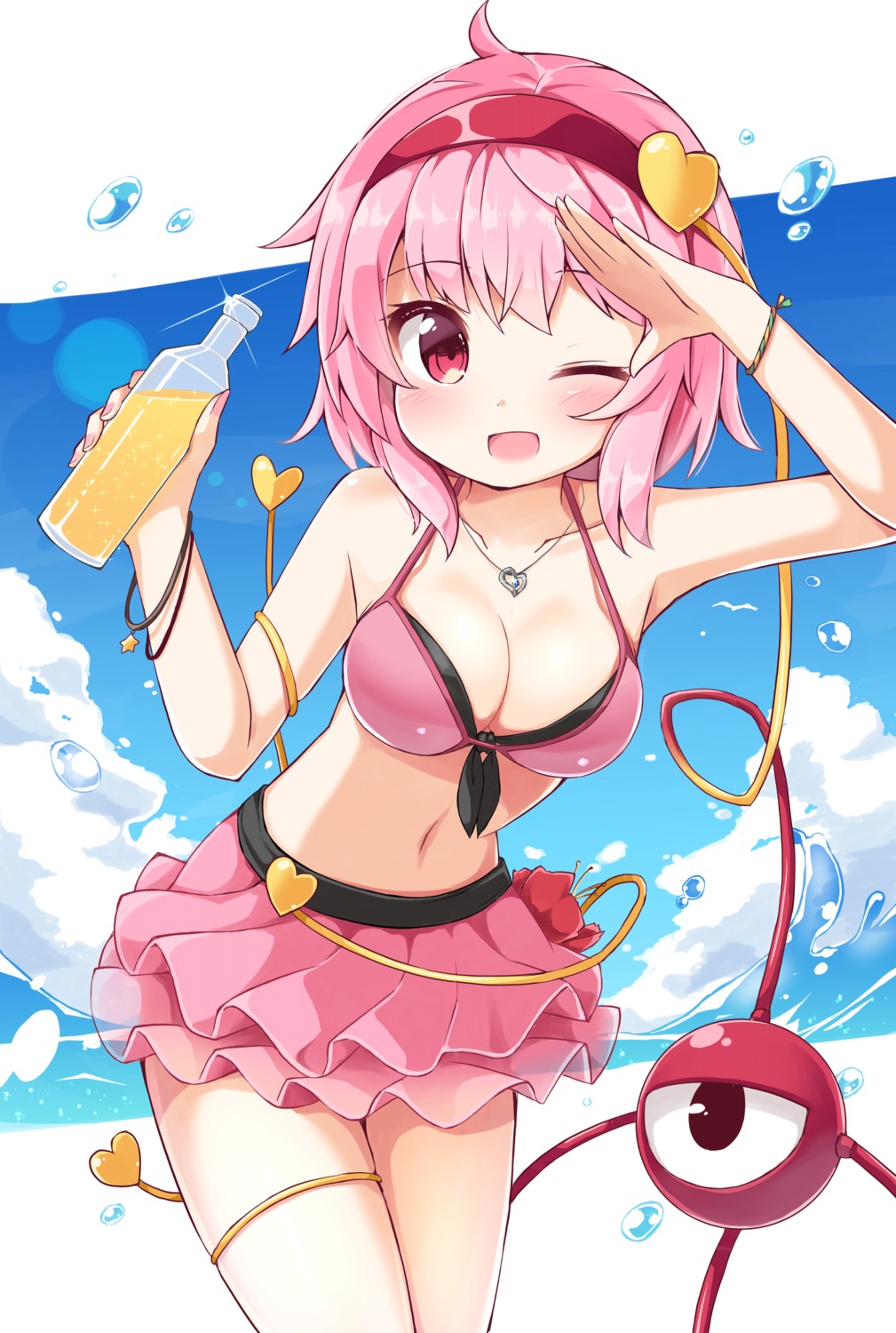 bikini, cleavage, komeiji_satori, ominaeshi, swimsuits, touhou