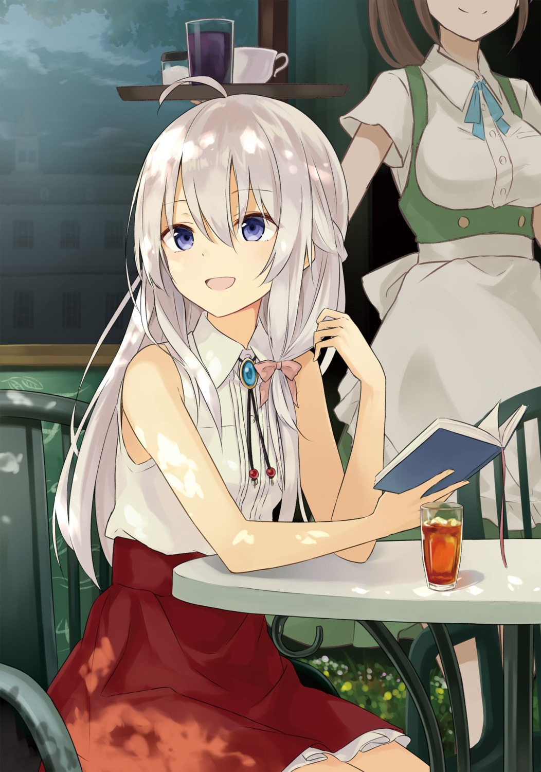 artist_revision, azuuru, elaina_(majotabi), majo_no_tabitabi, riviere_to_inori_no_kuni, waitress