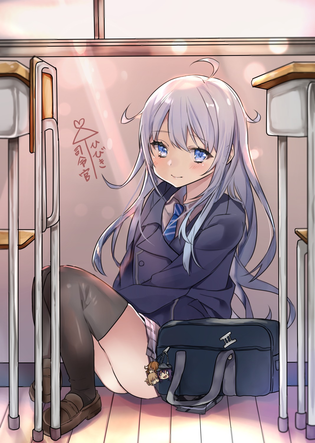 akatsuki_(kancolle), hibiki_(kancolle), hoshimiya_nazuna, ikazuchi_(kancolle), inazuma_(kancolle), kantai_collection, seifuku, thighhighs