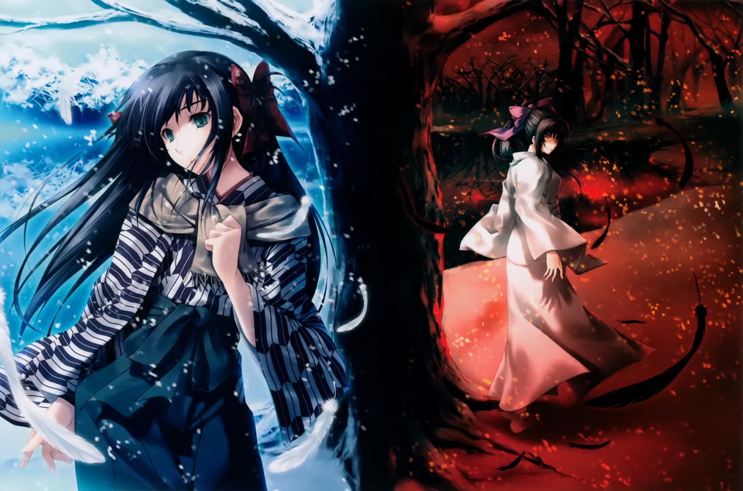 cartagra, japanese_clothes, kouzuki_kazuna, kouzuki_yura, sugina_miki, yukata