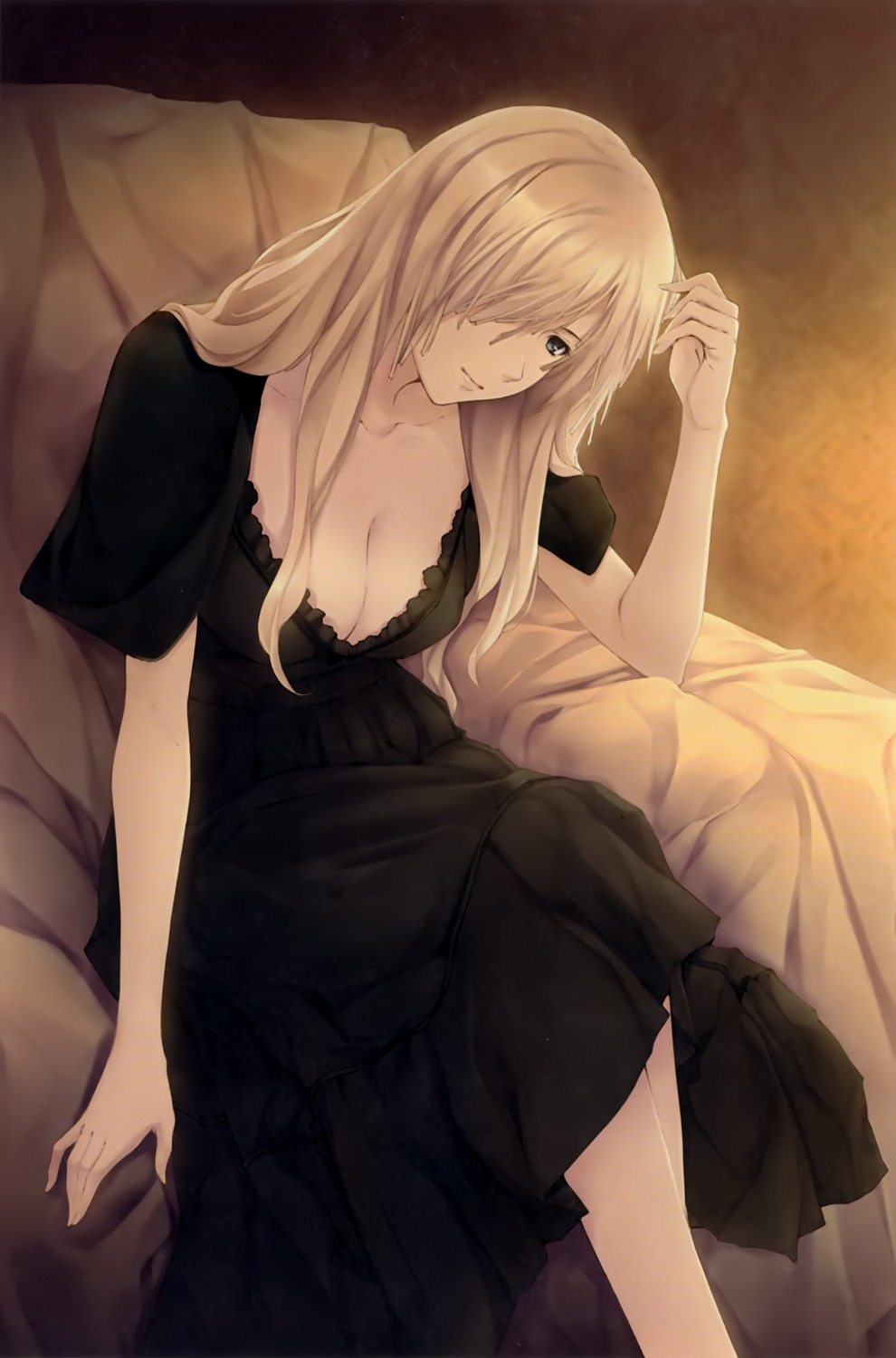 cleavage, dress, pianissimo, souma_aoi, sugina_miki
