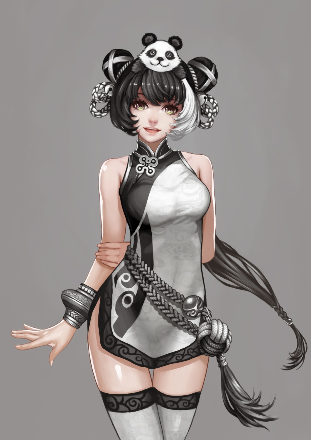 akibin, chinadress, thighhighs