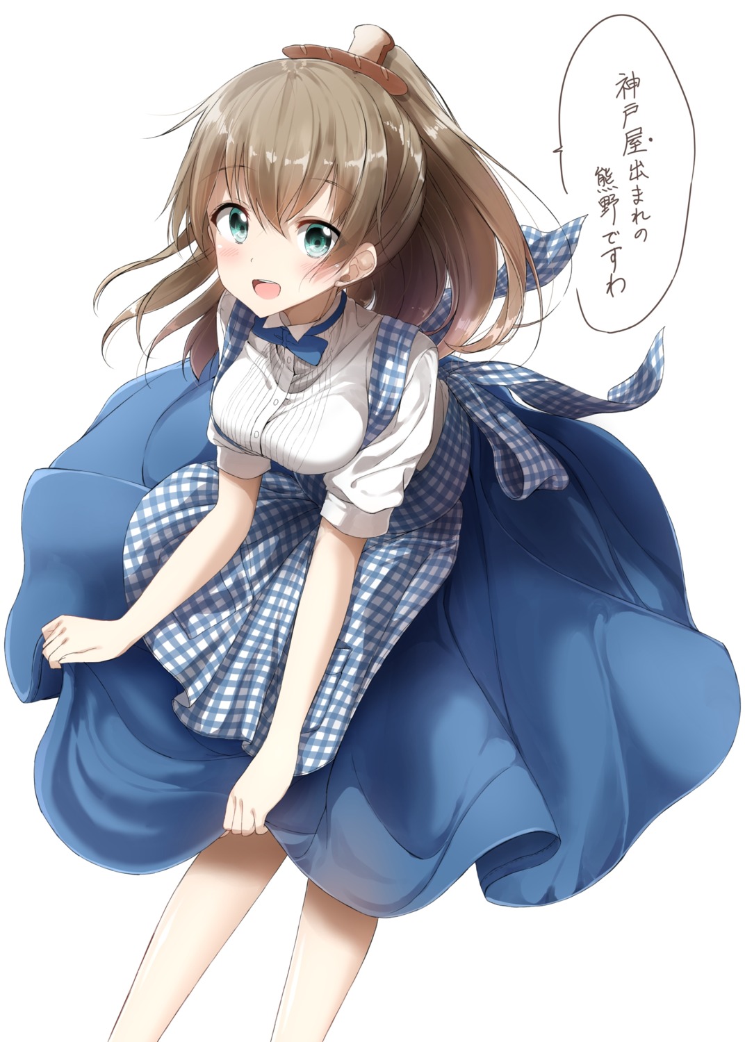 kantai_collection, kumano_(kancolle), pentagon, waitress