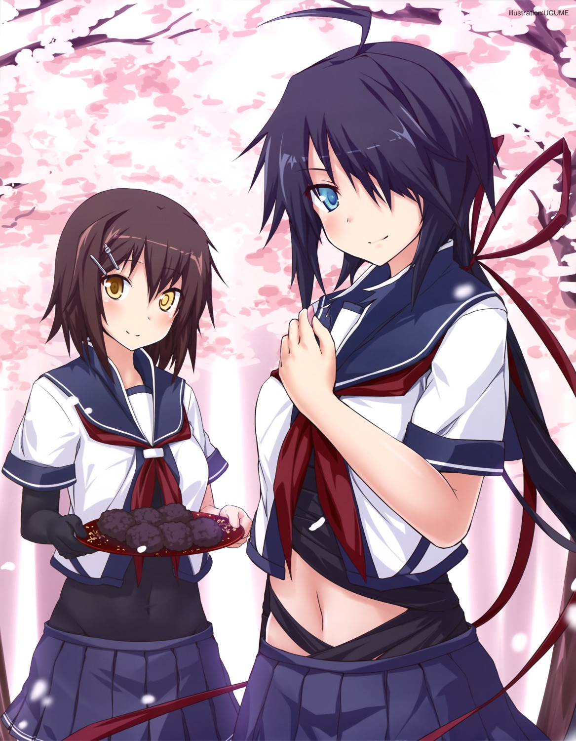 furutaka_(kancolle), kako_(kancolle), kantai_collection, seifuku, ugume