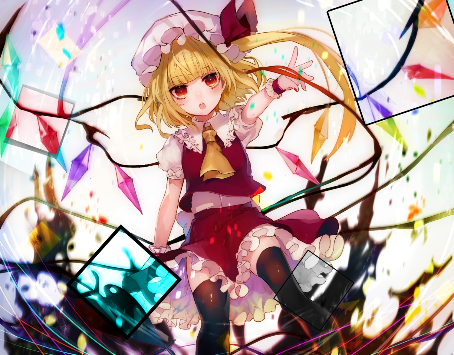 daimaou_ruaeru, flandre_scarlet, thighhighs, touhou, wings
