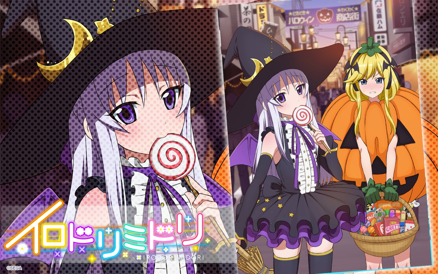 dress, halloween, irodori_midori, kobotoke_nagi, ogata_aliciana, tagme, thighhighs, wallpaper