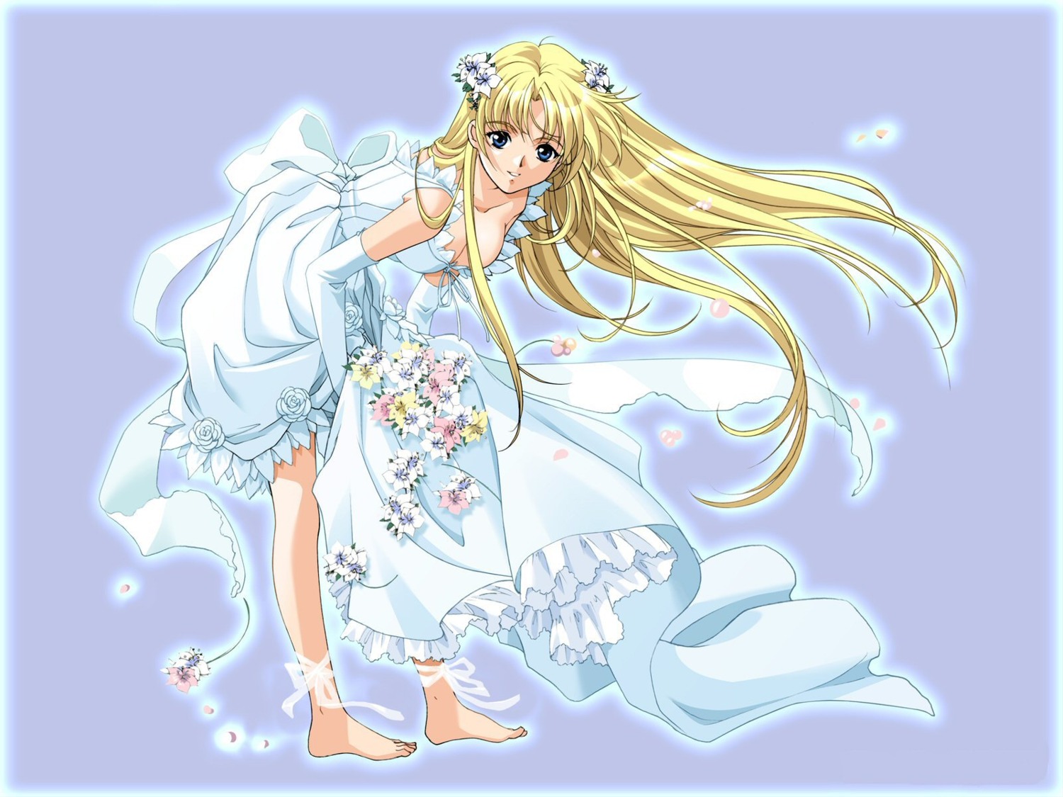 cleavage, dress, rin_sin, sharon, wallpaper, wedding_dress, words_worth