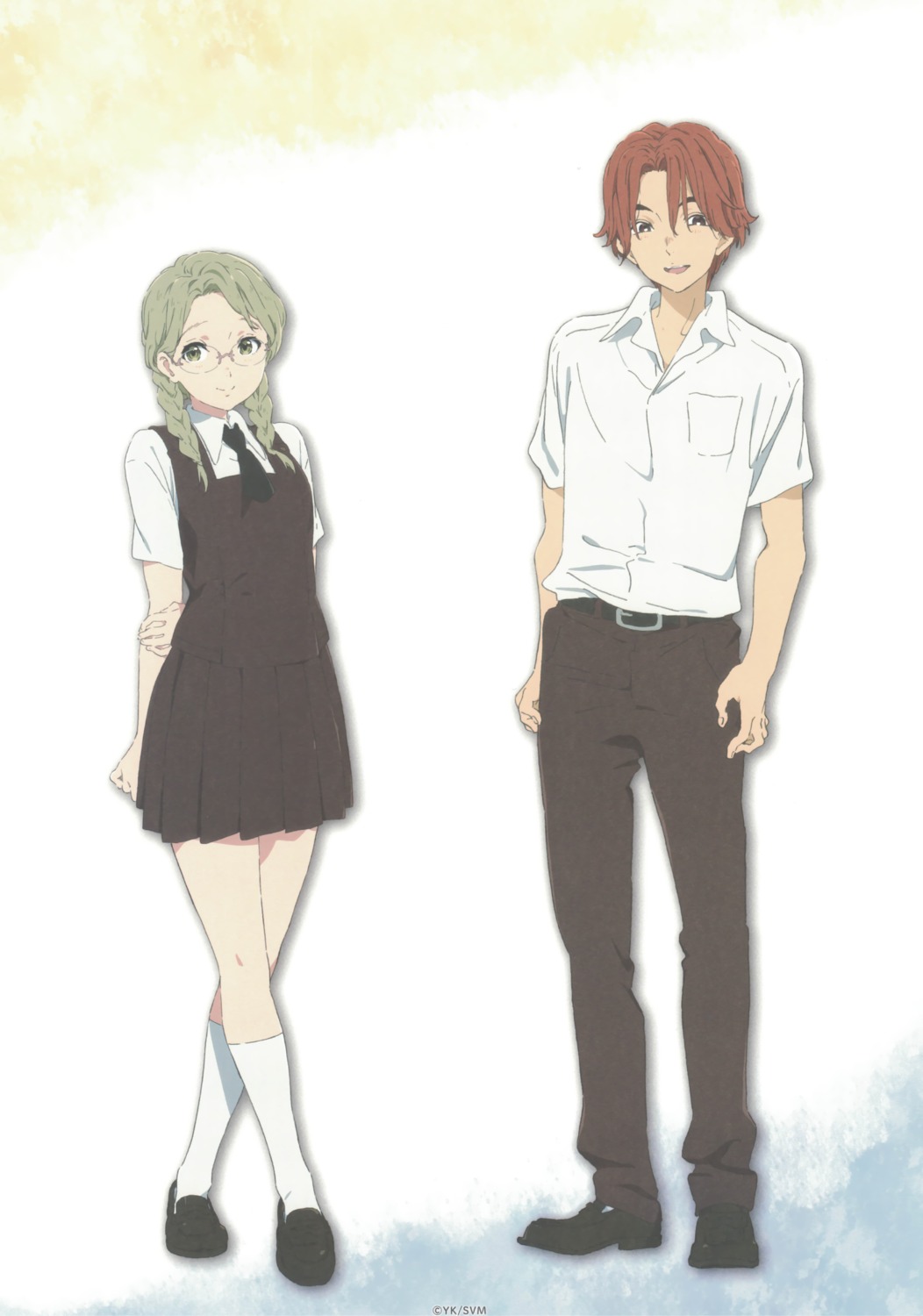 kawai_miki, koe_no_katachi, mashiba_satoshi, megane, seifuku