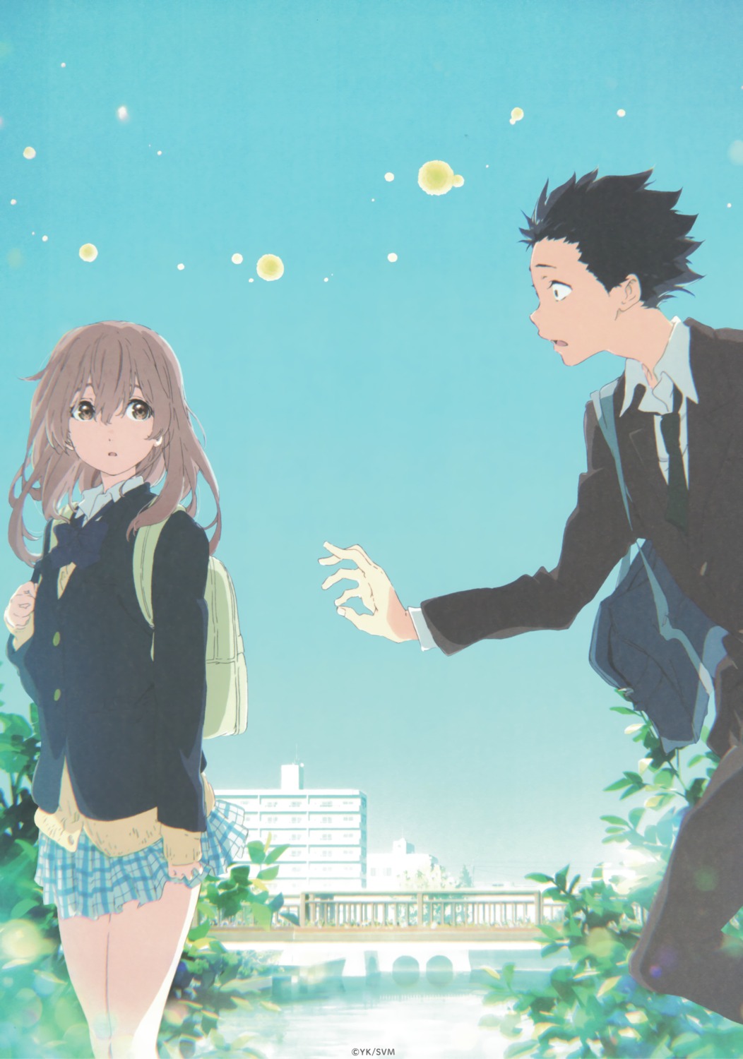 ishida_shouya, koe_no_katachi, nishimiya_shouko, seifuku, sweater