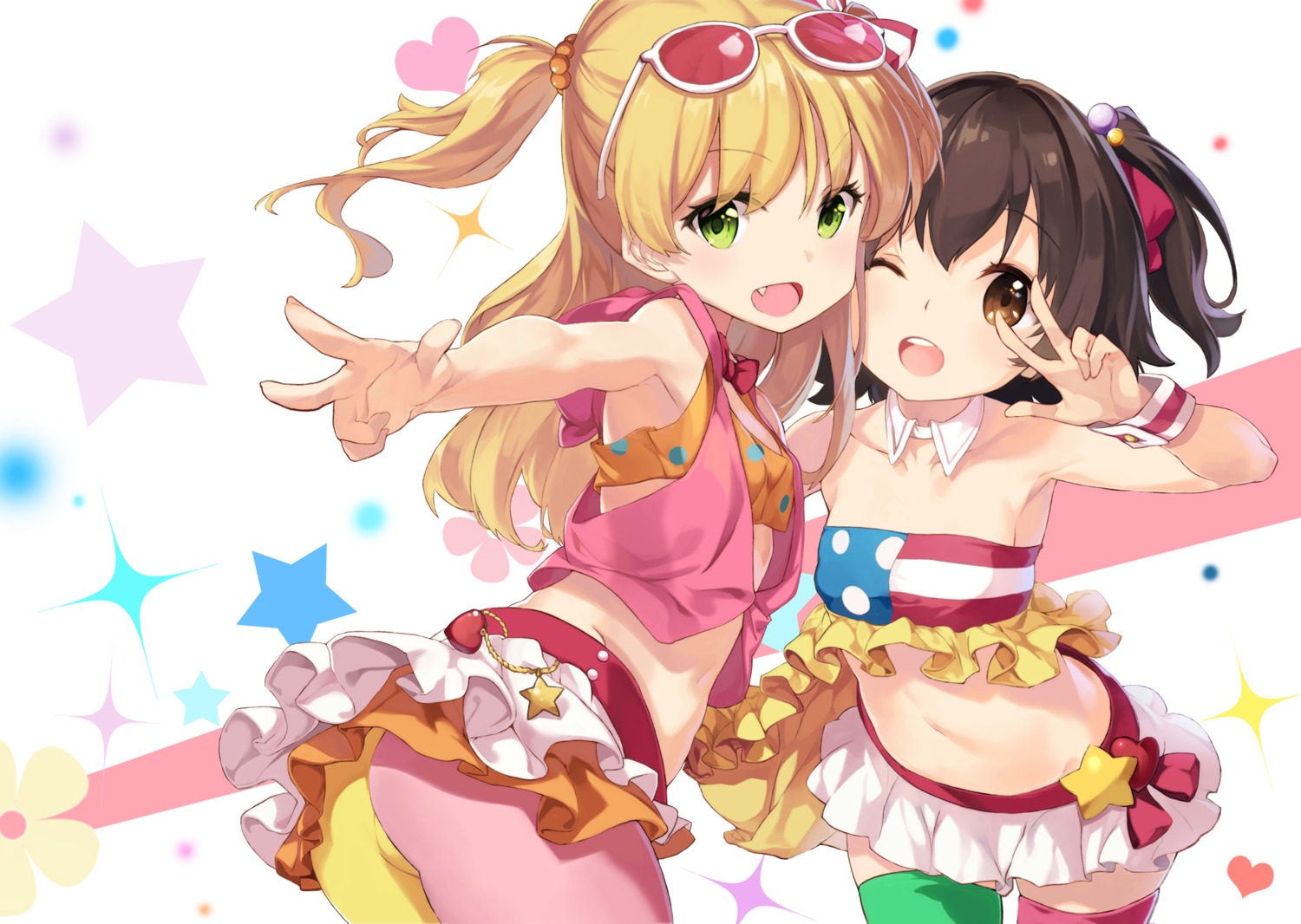 akagi_miria, ass, jougasaki_rika, megane, oneko, pantyhose, the_idolm@ster, the_idolm@ster_cinderella_girls