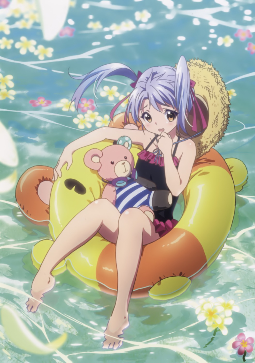 kumamakura_kurumi, musaigen_no_phantom_world, swimsuits, tagme, wet