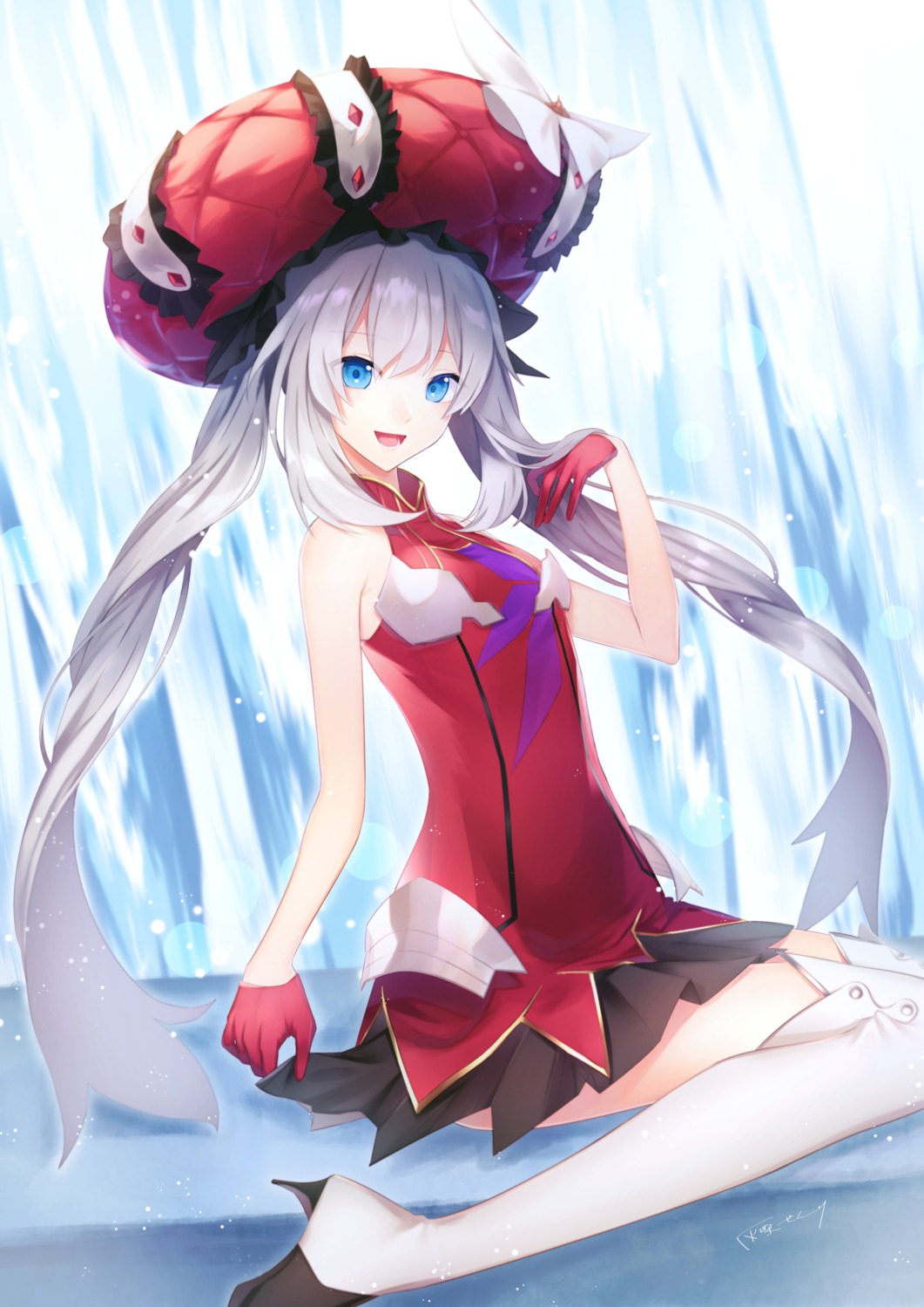 fate/grand_order, heels, marie_antoinette_(fate), natsu_tora, thighhighs