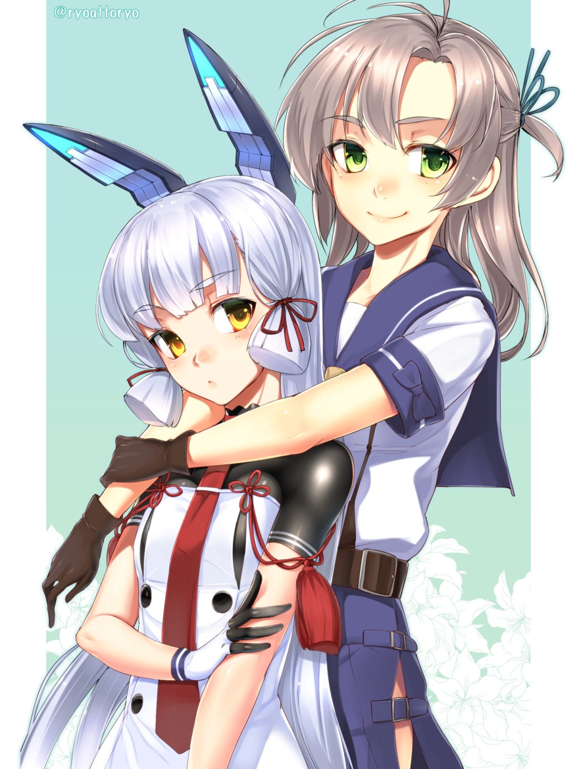 kantai_collection, kinugasa_(kancolle), murakumo_(kancolle), ryou@ryou, seifuku