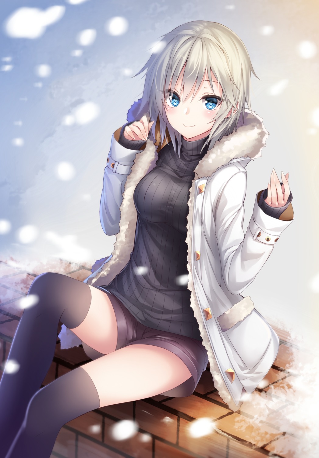 anastasia_(idolm@ster), chabaneko, sweater, the_idolm@ster, the_idolm@ster_cinderella_girls, thighhighs