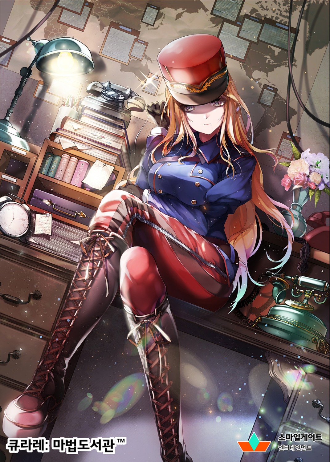 breast_hold, kanola_u, qurare:_magic_library, uniform