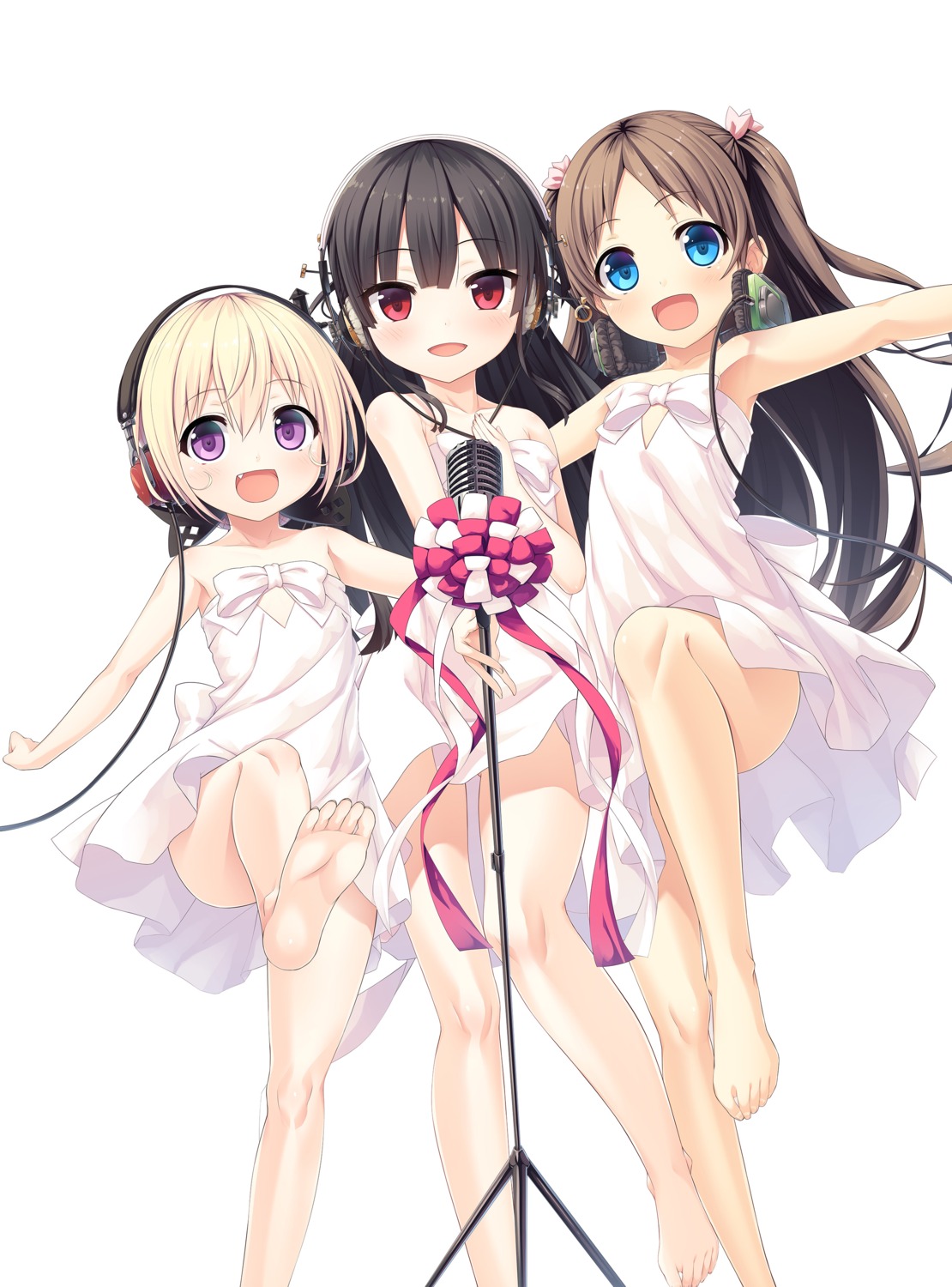 crossover, cura, digital_version, dress, feet, gothic_delusion, hachiroku, headphones, lo, lose, maitetsu, monobeno, sawai_natsuha