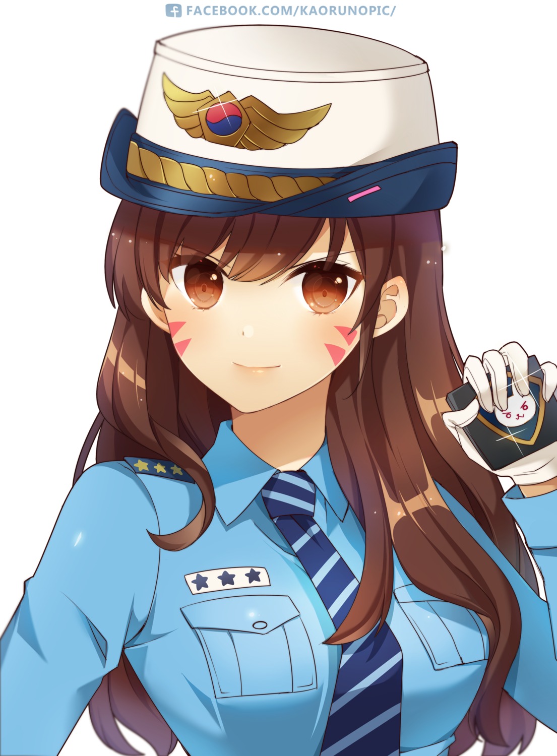 atobesakunolove, d.va, overwatch, police_uniform